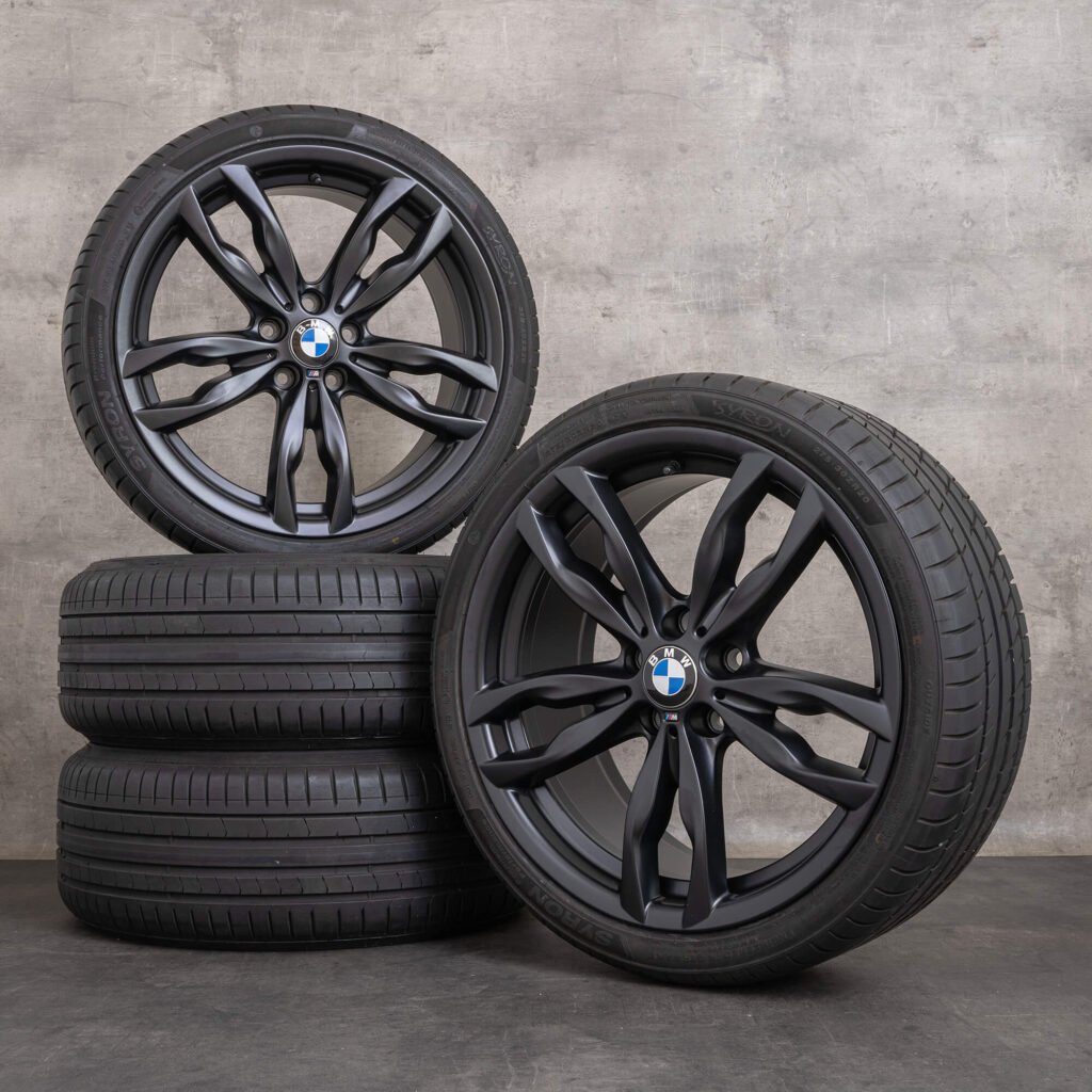 40345 434 m original bmw 5er 6er felgen 20 zoll f10 f11 f12 f13 f06 gran coupe sommerraeder styling 434 m 7845867 7845868 schwarz seidenmatt8f8e58